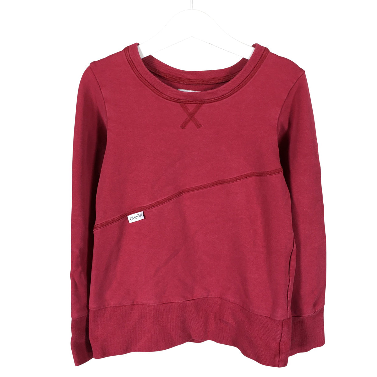 Unisex Gugguu - Dressikangast pluus, suurus 128 - 134 - Veinipunane (1)