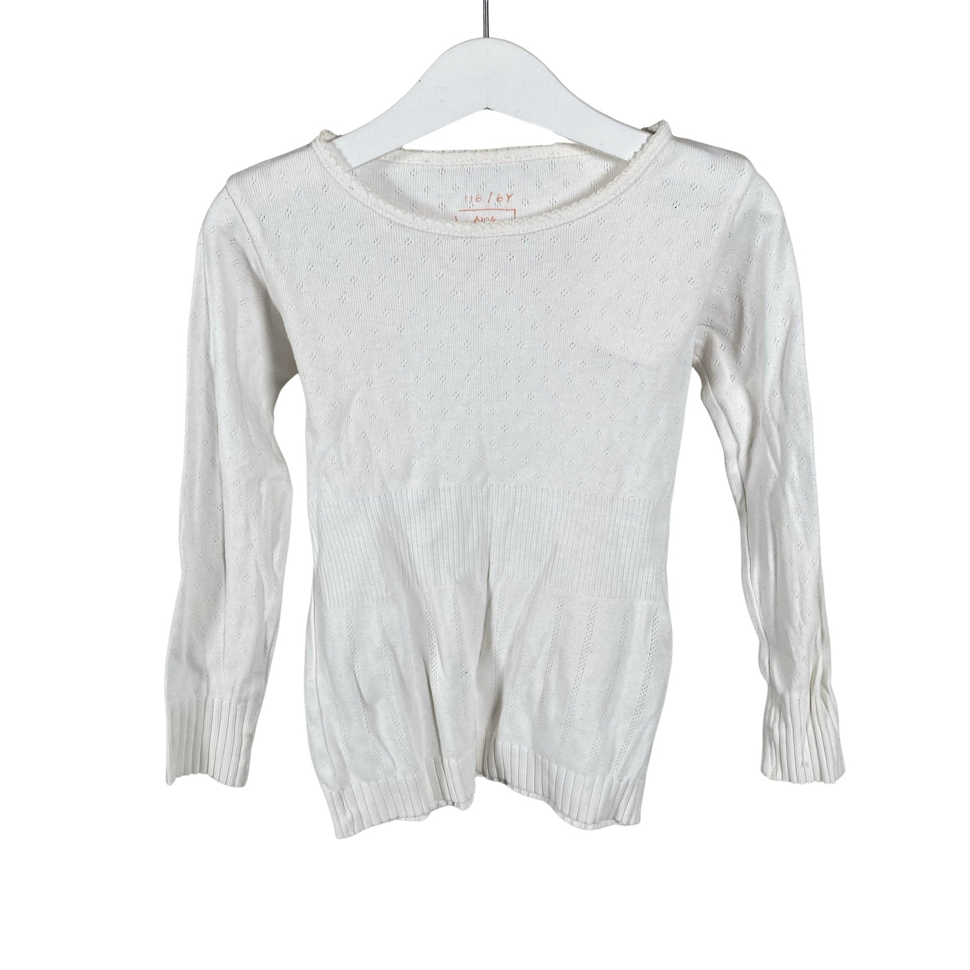 Unisex Noa Noa - Trikotaažist pluus, suurus 110 - 116 - Valge (1)