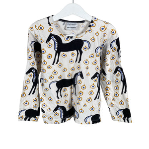 Unisex Marimekko - Trikotaažist pluus, suurus 104 - 110 - Looduslik valge (1)