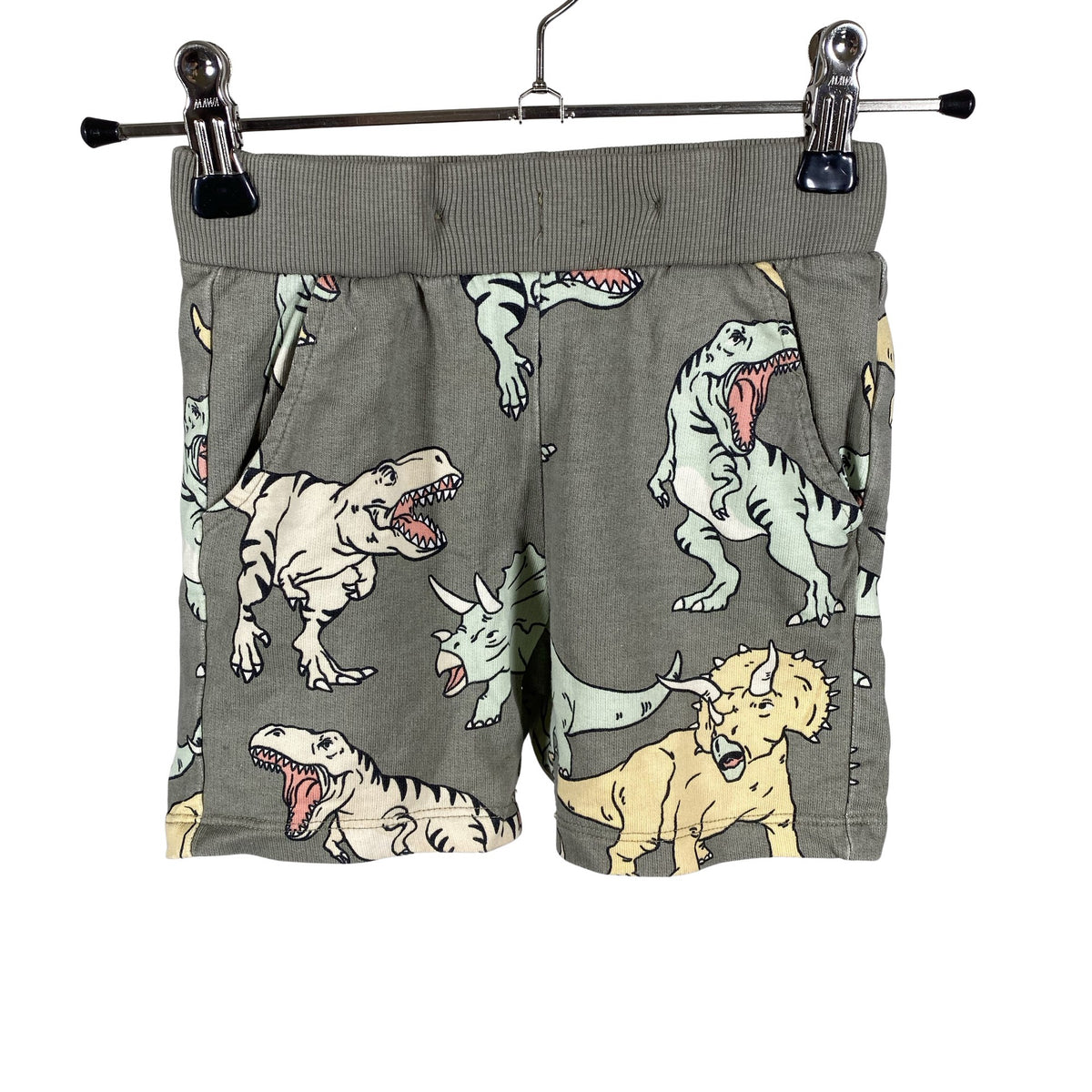 Unisex Lindex - Dressikangast lühikesed püksid, suurus 86 - 92 - Roheline (1)