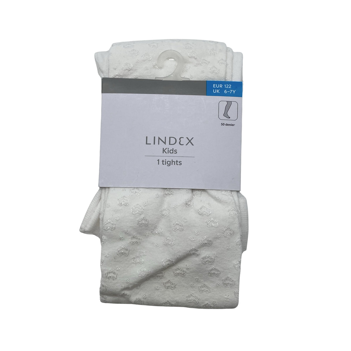 Unisex Lindex - Sukkpüksid, õhukesed, suurus 116 - 122 - Valge (1)