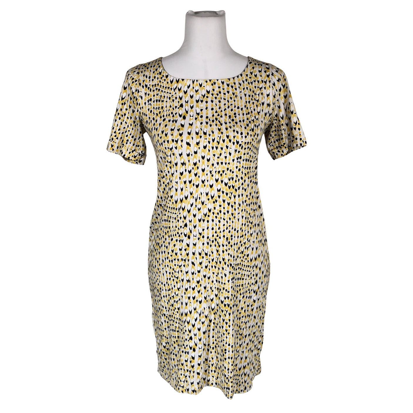 Unisex Nanso - Trikotaažist kleit, suurus 36 - Kollane (1)