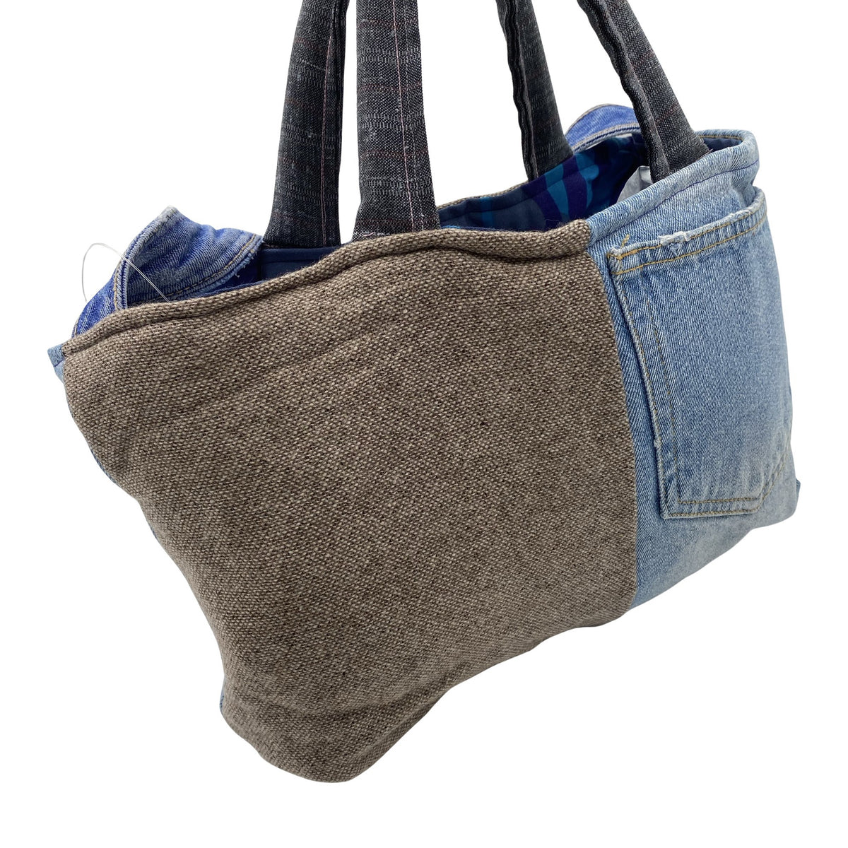 Unisex Handmade - Käekott, suurus Midi - Sinine (3)