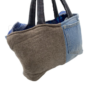 Unisex Handmade - Käekott, suurus Midi - Sinine (3)
