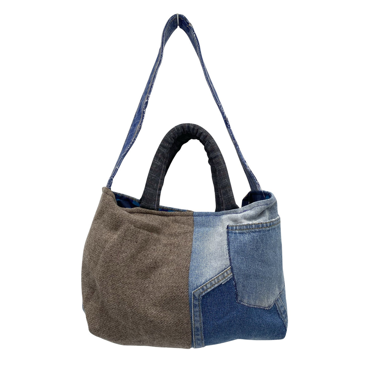 Unisex Handmade - Käekott, suurus Midi - Sinine (1)