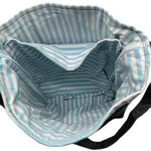 Unisex Handmade - Õlakott, suurus Midi - Sinine (2)