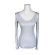 Unisex Rosemunde - Trikotaažist pluus, suurus 38 - Helesinine ()