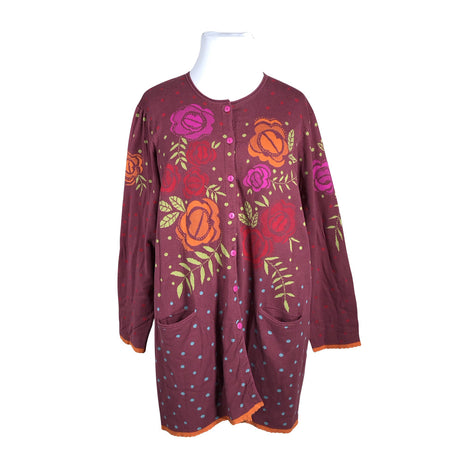 Unisex Gudrun Sjöden - Kardigan, suurus 44 - Veinipunane ()