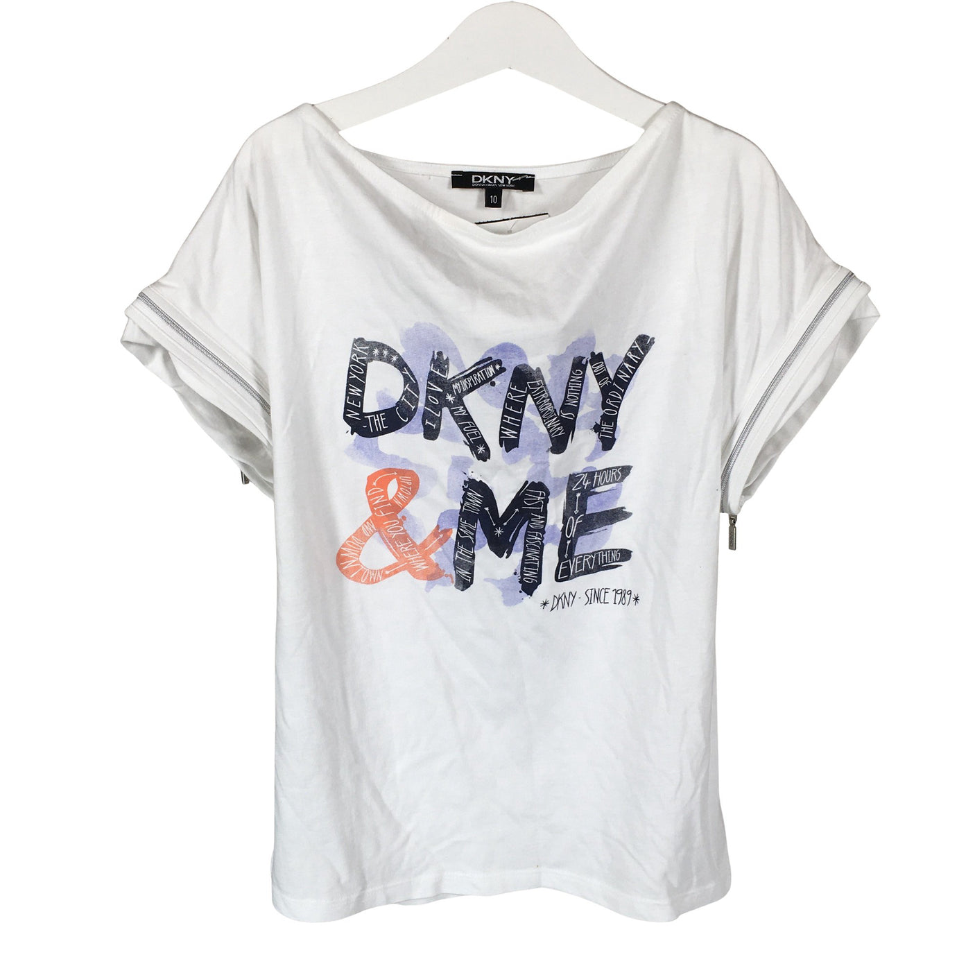 Unisex DKNY - T-särk, suurus 134 - 140 - Valge (1)