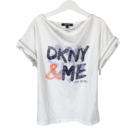 Unisex DKNY - T-särk, suurus 134 - 140 - Valge ()