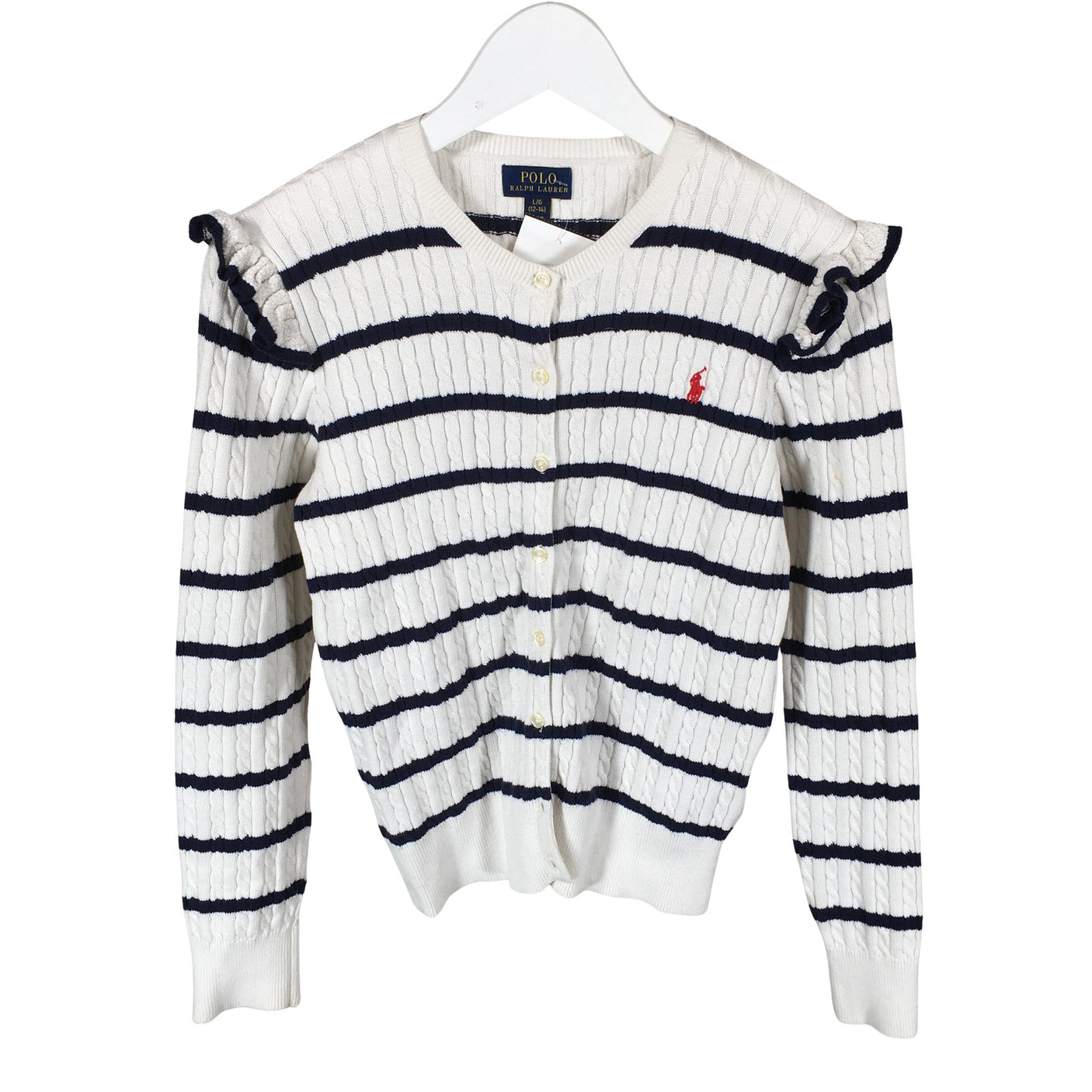 Unisex Polo Ralph Lauren - Kardigan, suurus 158 - 164 - Valge (1)