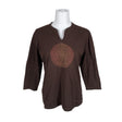Unisex Anneli Keinonen - Trikotaažist pluus, suurus 40 - Pruun ()
