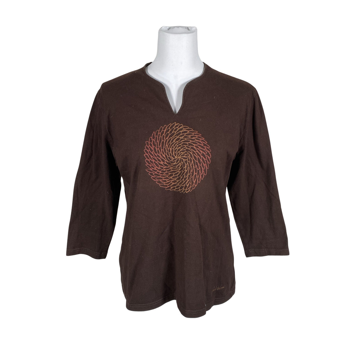 Unisex Anneli Keinonen - Trikotaažist pluus, suurus 40 - Pruun (1)