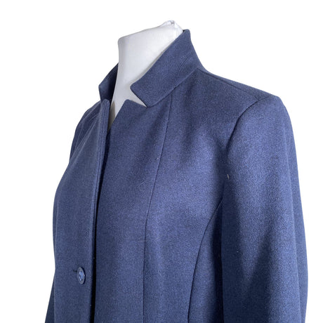 Unisex Ulla Popken - Villane mantel, suurus 44 - Sinine (2)