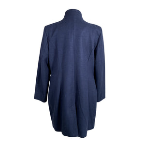 Unisex Ulla Popken - Villane mantel, suurus 44 - Sinine (3)
