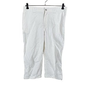 Unisex Luhta - Mittevenivad poolpikad püksid, suurus 42 - Valge (1)