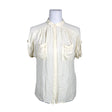 Unisex Filippa K. - Lühikeste käistega pluus, suurus 36 - Looduslik valge ()