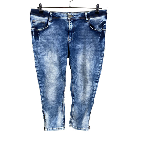 Unisex Zizzi - Teksast poolpikad püksid, suurus 46 - Sinine ()