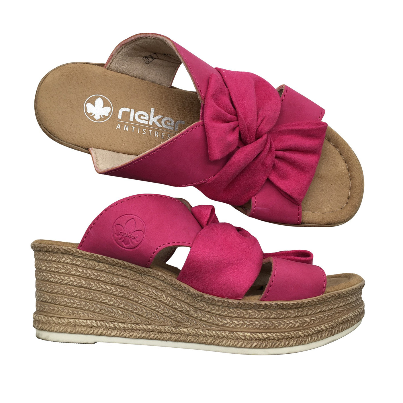 Unisex Rieker - Kiilkontsaga rihmikud, suurus 37 - Roosa (1)