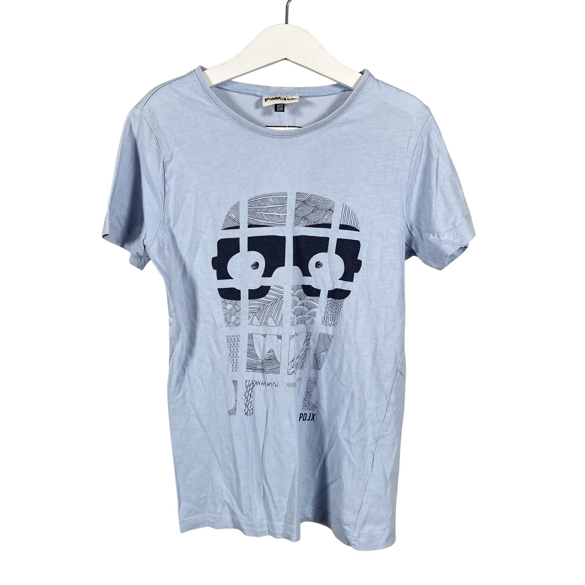 Unisex POMPdeLUX - T-särk, suurus 122 - 128 - Helesinine (1)