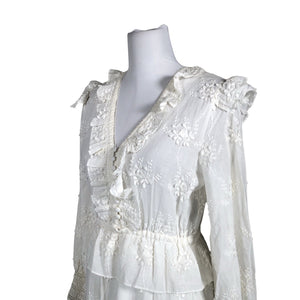 Unisex Maje - Mitteveniv kleit, suurus 40 - Looduslik valge (2)