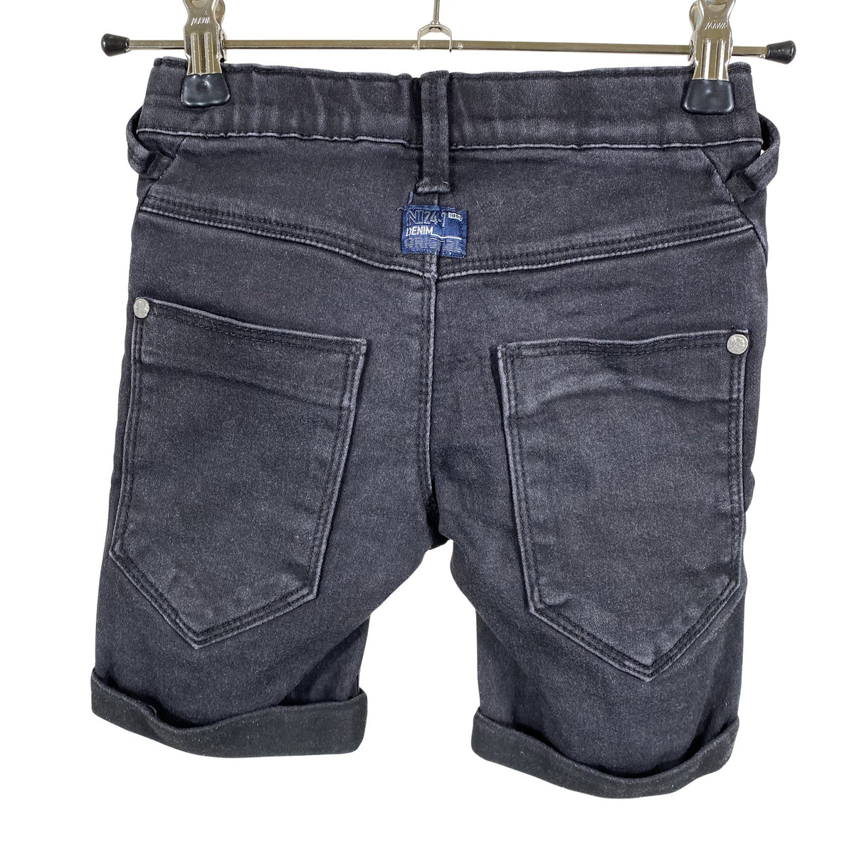 Unisex Name It - Teksast lühikesed püksid, suurus 110 - 116 - Must (2)