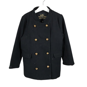 Unisex Mini Rodini - Villane mantel, suurus 110 - 116 - Must (1)