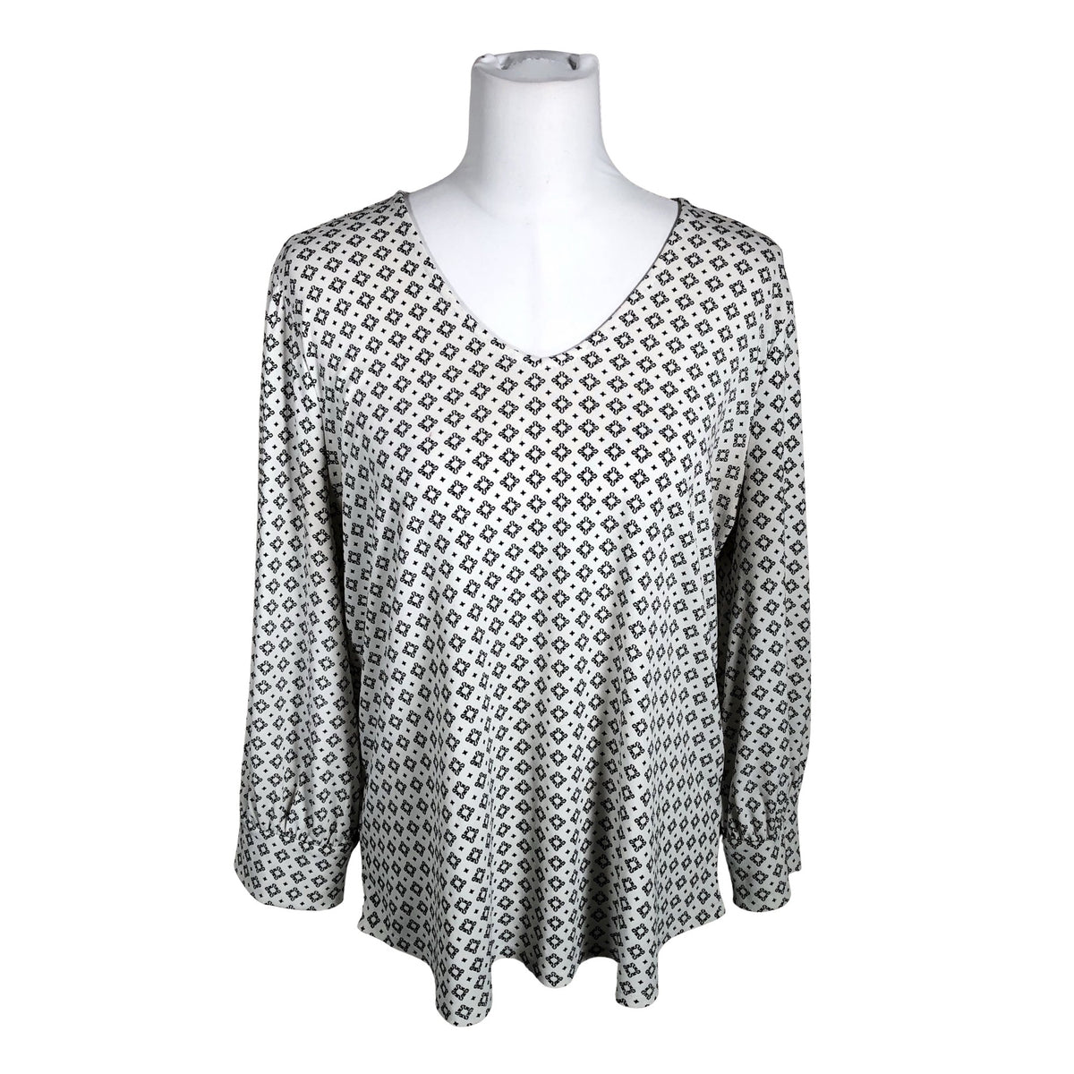 Unisex Adrianna Papell - Trikotaažist pluus, suurus 38 - Valge (1)