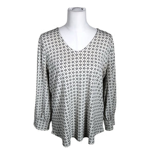 Unisex Adrianna Papell - Trikotaažist pluus, suurus 38 - Valge (1)
