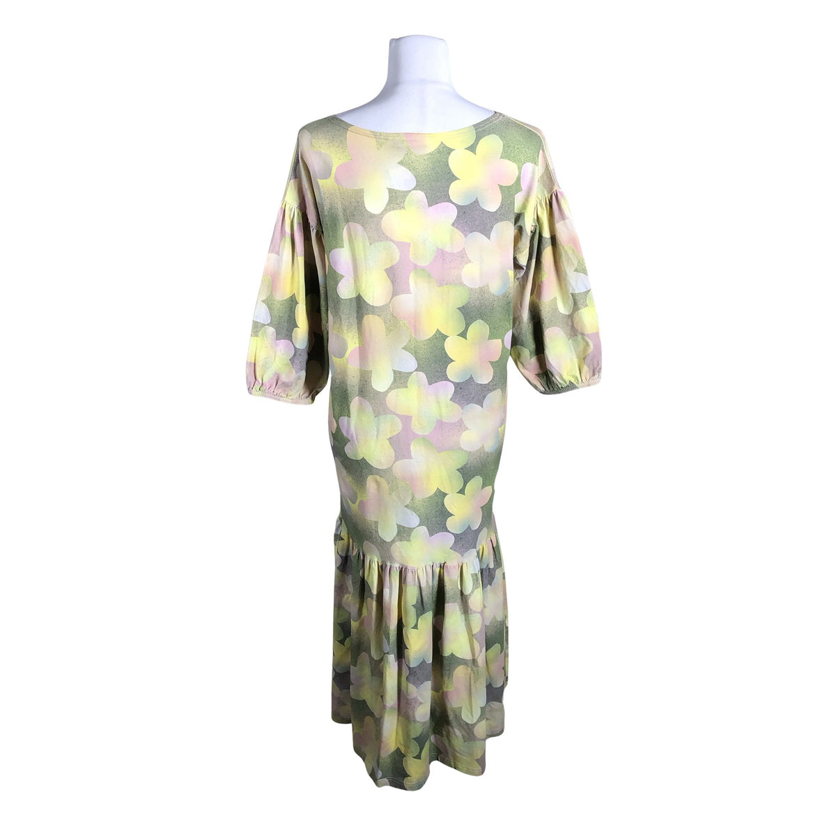 Unisex Aarrelabel - Trikotaažist kleit, suurus 36 - Roheline (2)