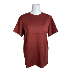 Unisex A.P.C. - T-särk, suurus 40 - Veinipunane (1)