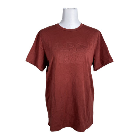 Unisex A.P.C. - T-särk, suurus 40 - Veinipunane ()