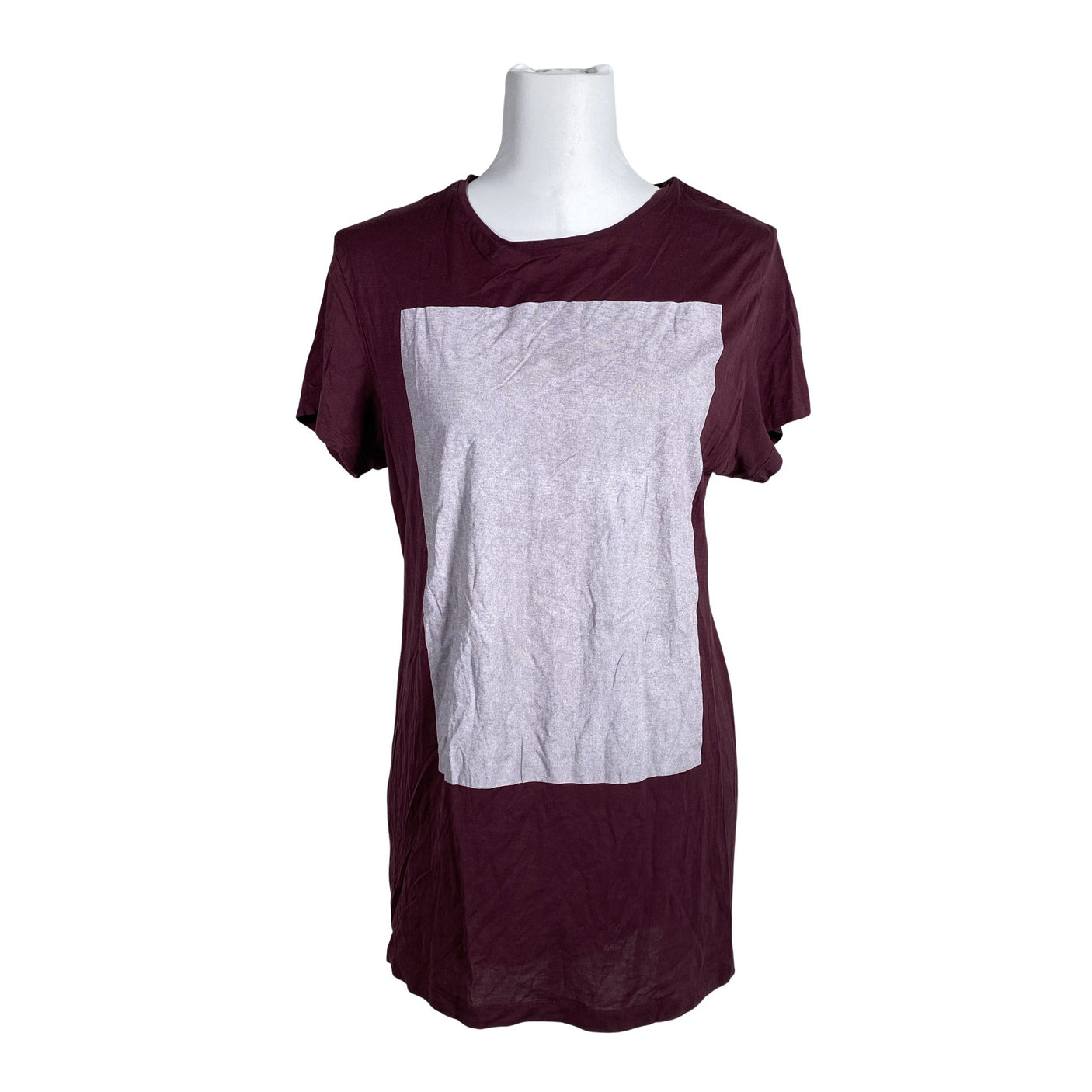 Unisex Plain - Trikotaažist tuunika, suurus 36 - Veinipunane (1)
