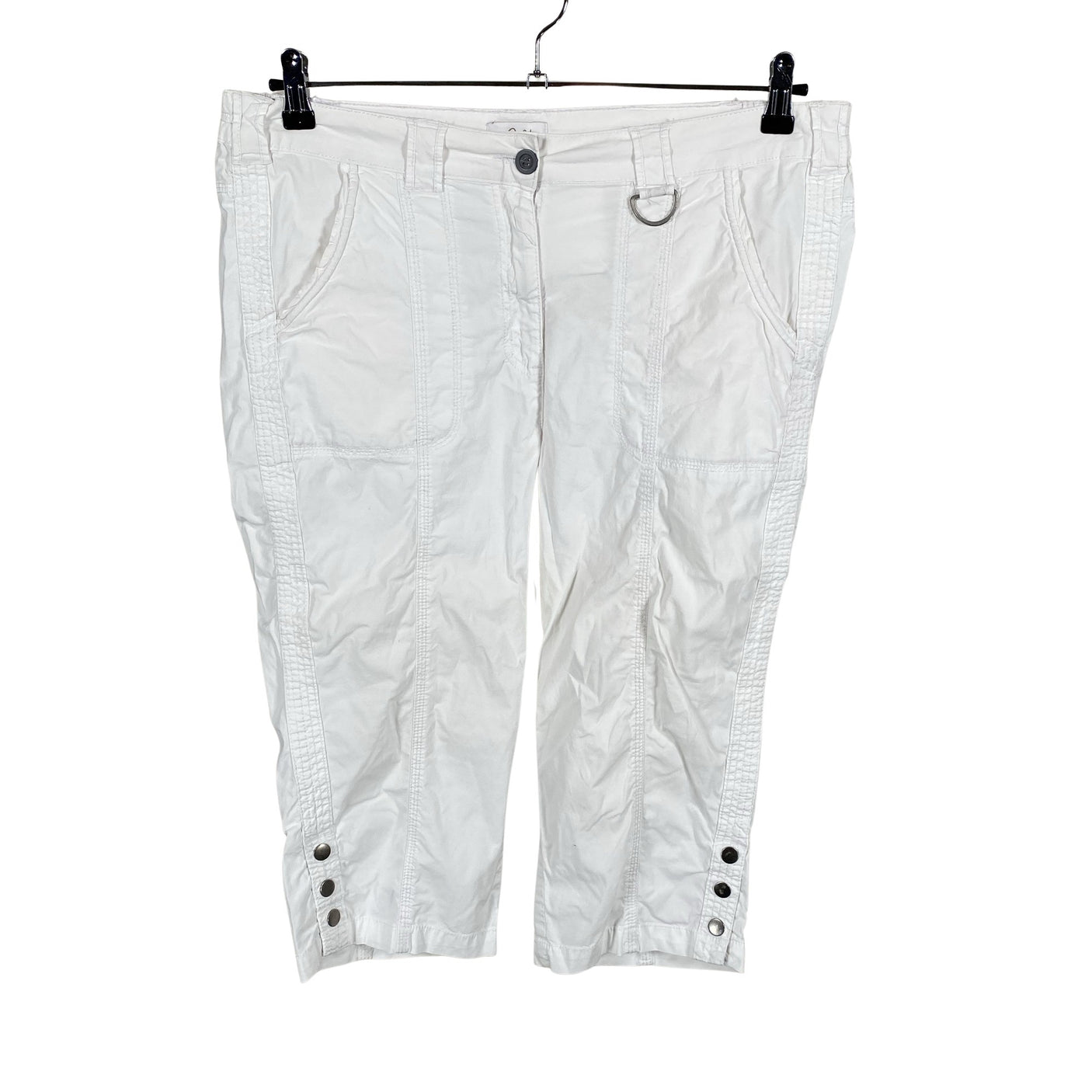 Unisex Paola - Mittevenivad poolpikad püksid, suurus 46 - Valge (1)