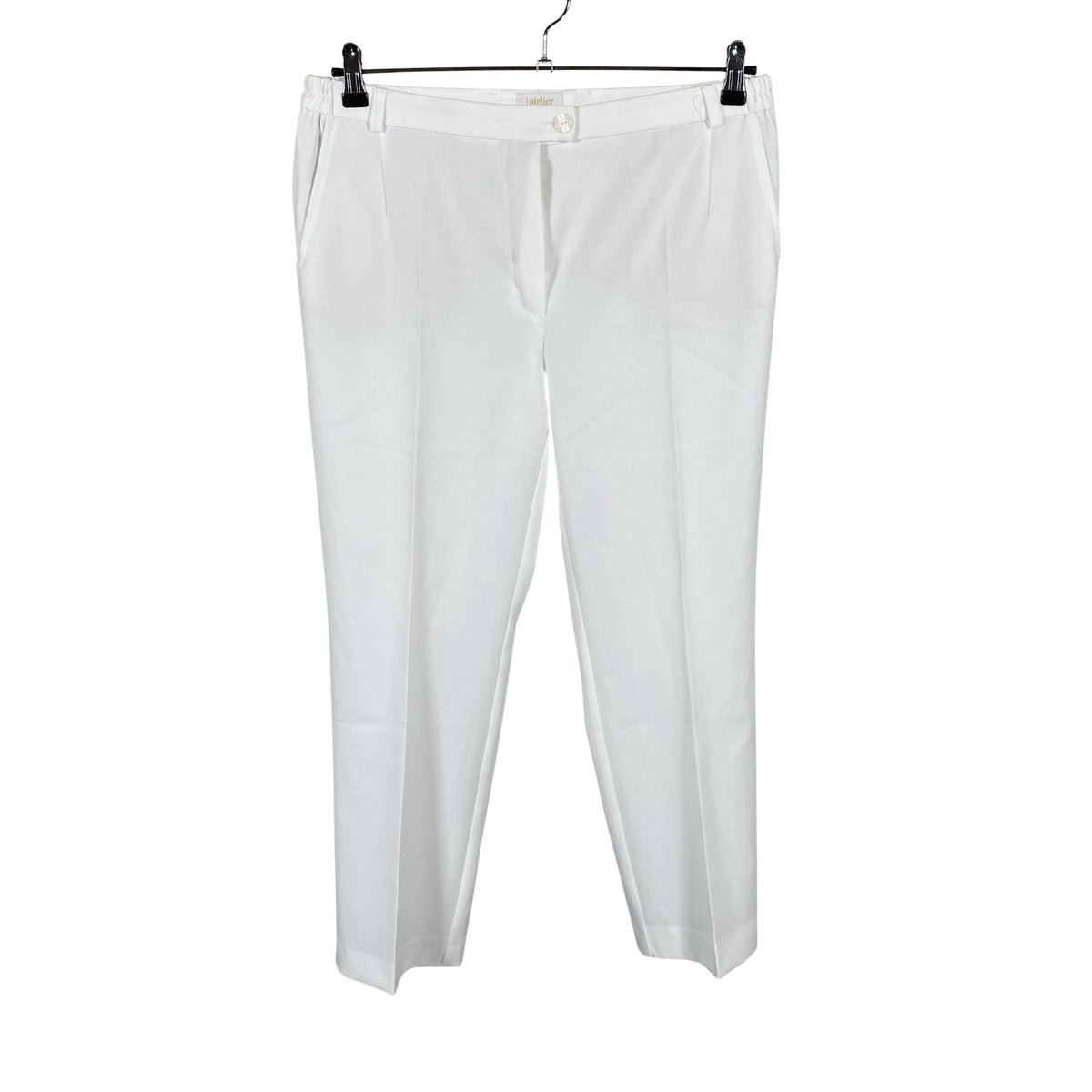 Unisex Atelier - Mittevenivad püksid, suurus 44 - Valge (1)