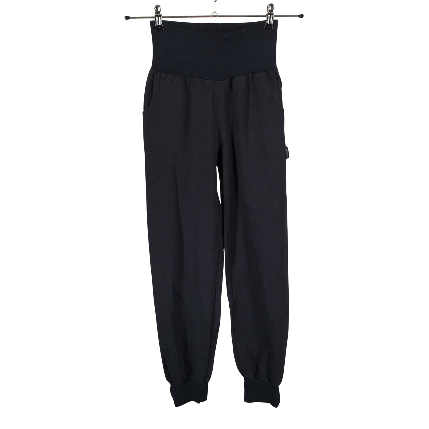 Unisex Hujaus - Trikotaažist püksid, suurus 34 - Must (1)