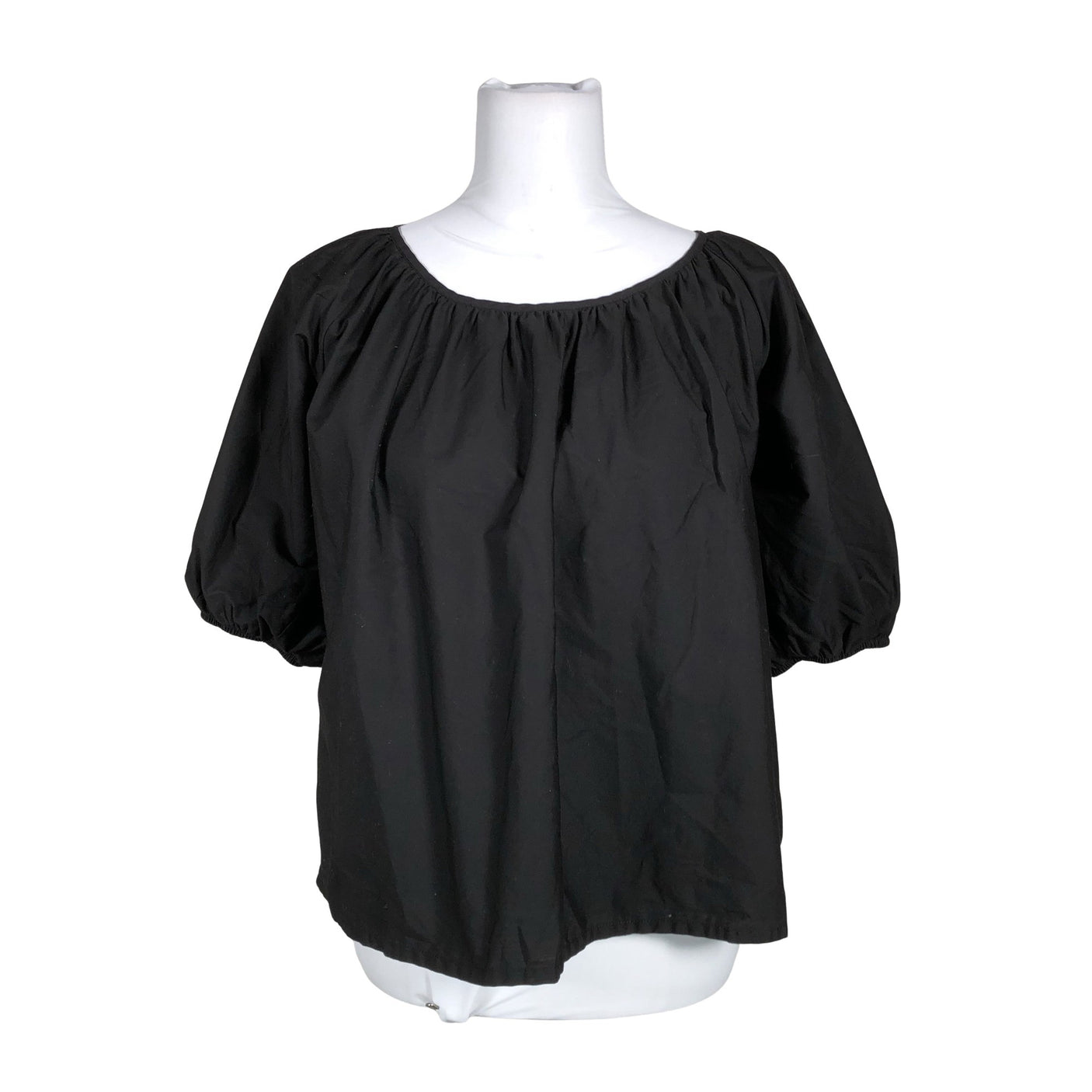 Unisex Nanso - Lühikeste käistega pluus, suurus 36 - Must (1)