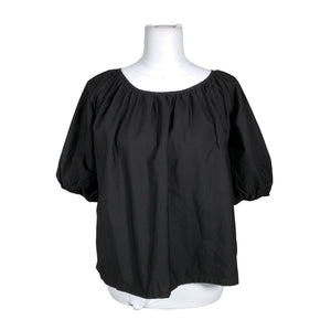 Unisex Nanso - Lühikeste käistega pluus, suurus 36 - Must (1)