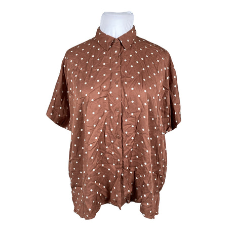 Unisex Uniqlo - Lühikeste käistega pluus, suurus 42 - Pruun ()