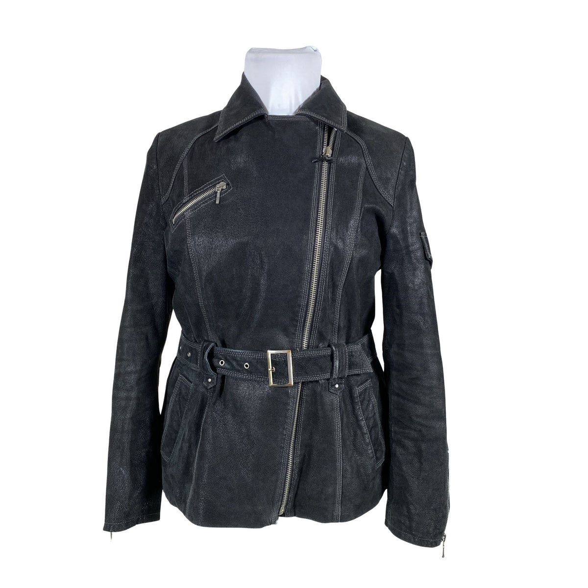 Unisex Big-L - Nahktagi, suurus 42 - Must (1)