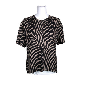Unisex Marimekko - Lühikeste käistega pluus, suurus 40 - Must (1)