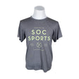 Unisex Soc - Spordisärk, lühikesed käised, suurus XL - Hall ()