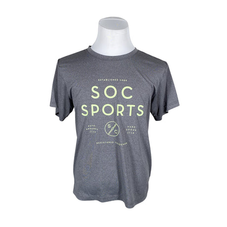 Unisex Soc - Spordisärk, lühikesed käised, suurus XL - Hall ()