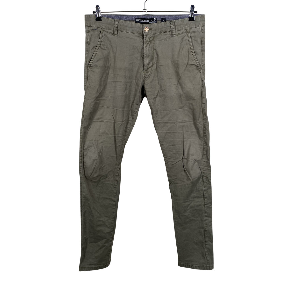Unisex Indicode - Chino-püksid, suurus W33 - Roheline (1)