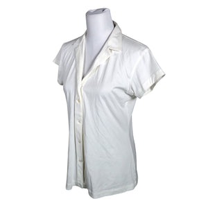 Unisex Artigiano by Asoni - Lühikeste käistega pluus, suurus 40 - Looduslik valge (3)