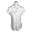 Unisex Artigiano by Asoni - Lühikeste käistega pluus, suurus 40 - Looduslik valge ()