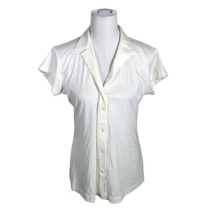 Unisex Artigiano by Asoni - Lühikeste käistega pluus, suurus 40 - Looduslik valge (1)