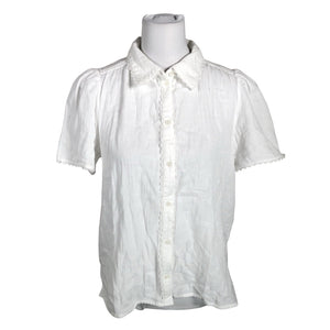Unisex ME+EM - Lühikeste käistega pluus, suurus 40 - Valge (1)