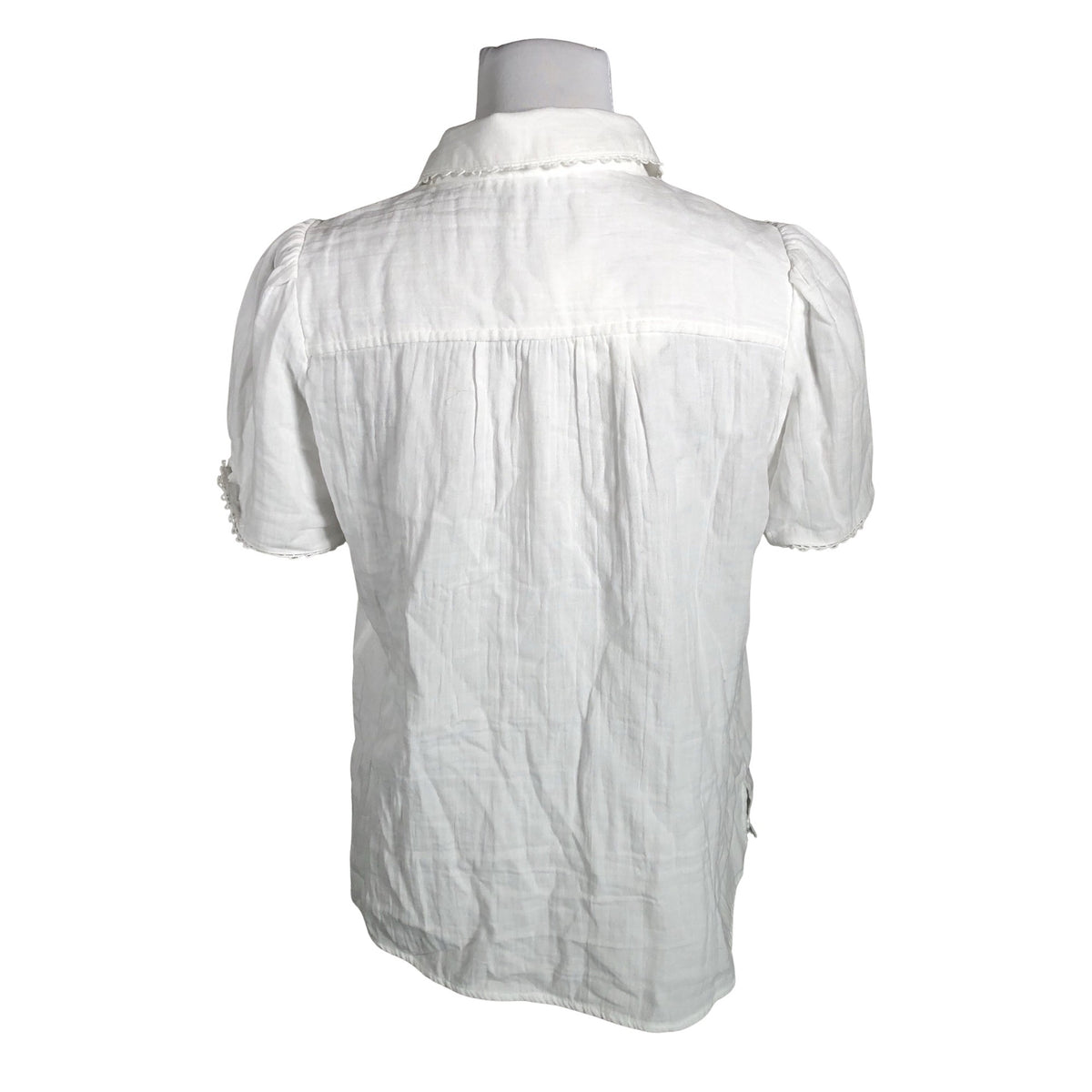 Unisex ME+EM - Lühikeste käistega pluus, suurus 40 - Valge (2)