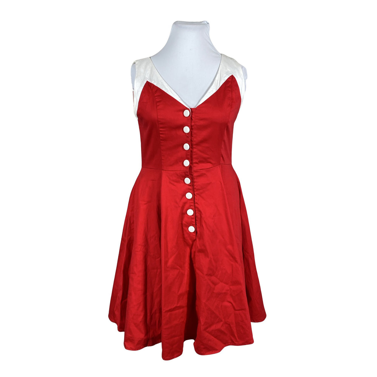 Unisex Hearts & Roses - Mitteveniv kleit, suurus 44 - Punane (1)
